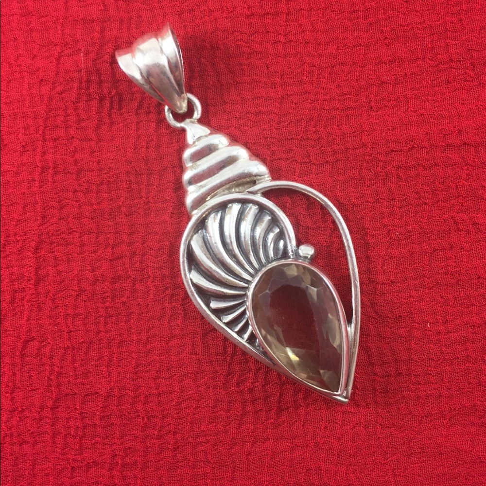 Handcrafted 925 stamped sterling silver pendant